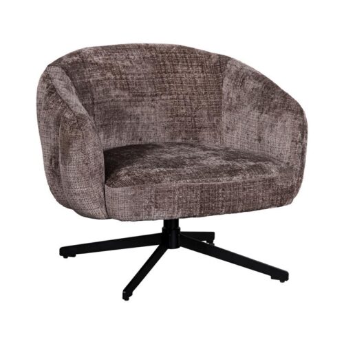 ΠΕΡΙΣΤΡΕΦΟΜΕΝΗ ΠΟΛΥΘΡΟΝΑ Fylliana Malena ΜΠΕΖ-ΚΑΦΕ ΥΦΑΣΜΑ 73x84x68εκ