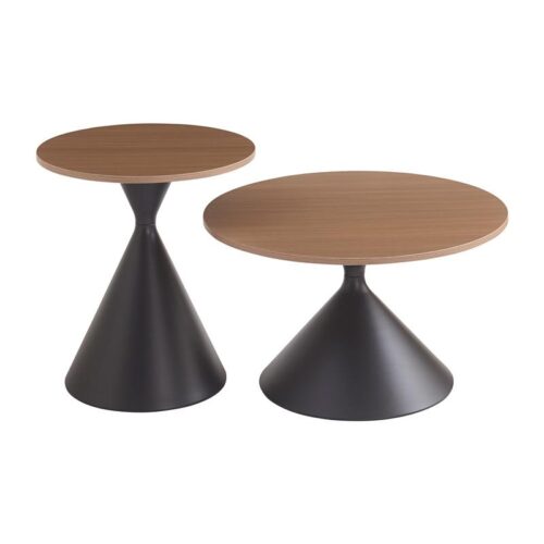 ΣΕΤ 2 ΒΟΗΘΗΤΙΚΑ ΤΡΑΠΕΖΑΚΙΑ Fylliana FL8301 ΑΝΟΙΧΤΟ ΚΑΦΕ 50x50x55εκ & 70x70x40εκ