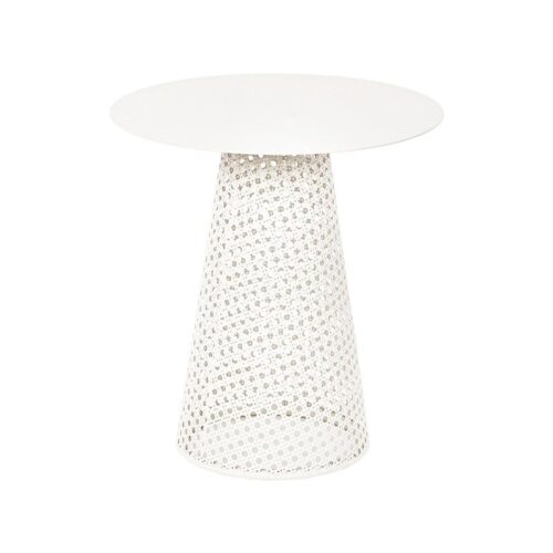 ΣΤΡΟΓΓΥΛΟ ΤΡΑΠΕΖΑΚΙ ΣΑΛΟΝΙΟΥ Fylliana FL2902 ΜΠΕΖ ΧΡΩΜΑ 35x38εκ