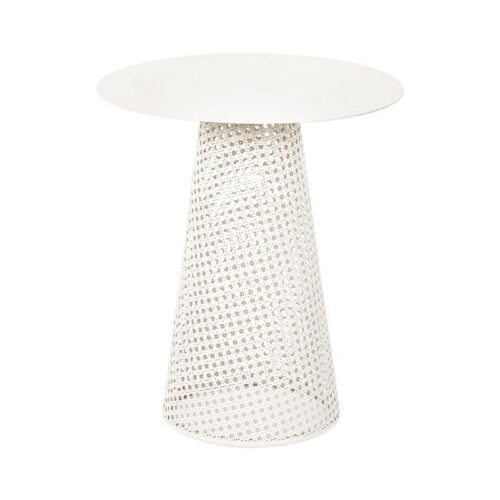 ΣΤΡΟΓΓΥΛΟ ΤΡΑΠΕΖΑΚΙ ΣΑΛΟΝΙΟΥ Fylliana FL2902 ΜΠΕΖ ΧΡΩΜΑ 40x46εκ