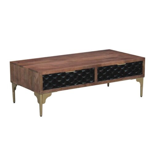 ΤΡΑΠΕΖΑΚΙ ΣΑΛΟΝΙΟΥ Fylliana Amrita ΚΑΦΕ ΧΡΩΜΑ 120x60x40εκ