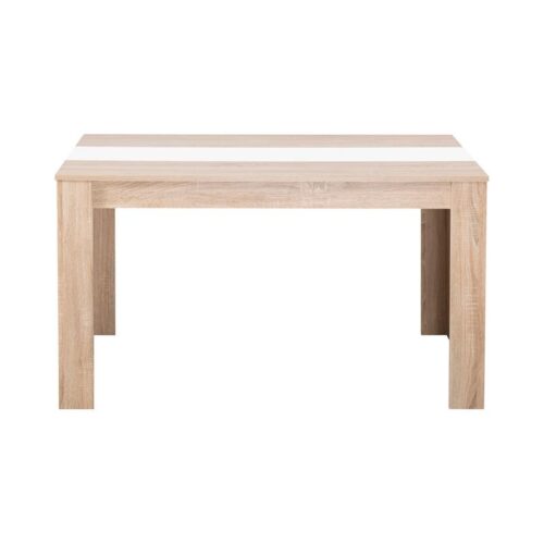 ΤΡΑΠΕΖΙ ΤΡΑΠΕΖΑΡΙΑΣ DOMUS 135 SONOMA OAK-ΛΕΥΚΟ 135x81x75εκ