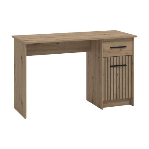 ΓΡΑΦΕΙΟ Teo ARTISAN OAK-ARTISAN ΜΕ ΓΡΑΜMΕΣ GREY 122x51x75εκ