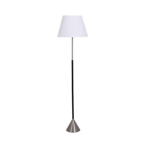 ΜΕΤΑΛΛΙΚΟ ΦΩΤΙΣΤΙΚΟ ΔΑΠΕΔΟΥ Fylliana FL4049 ΛΕΥΚΟ ΚΑΠΕΛΟ ΜΕ ΑΣΗΜΙ-ΜΑΥΡH ΒΑΣΗ 35x152εκ E27