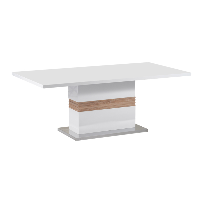 Τραπέζι Zoekrin Inart λευκό mdf 200x100x76εκ 029-000263
