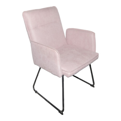 Πολυθρόνα Essential pakoworld ύφασμα σάπιο μήλο-πόδι μαύρο μεταλλικό 55.5x59x89εκ 029-000399