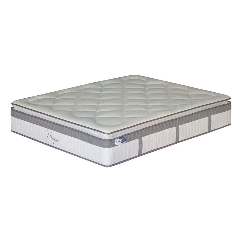 Στρώμα Utopia pakoworld pocket spring μονής όψης με ανώστρωμα 30-32cm 140x200εκ 100-000049