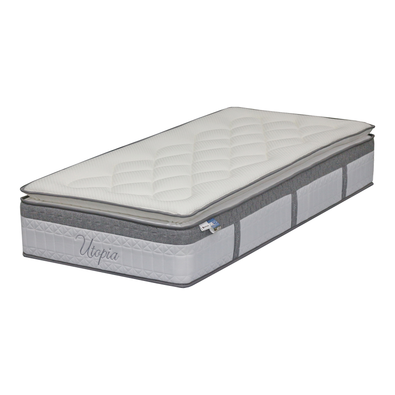 Στρώμα Utopia pakoworld pocket spring με ανώστρωμα 30-32cm 90x190εκ 100-000056