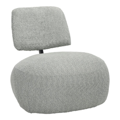 Πολυθρόνα Stonie pakoworld μπουκλέ ύφασμα σε φυστικί απόχρωση 67x73x67εκ 110-000103