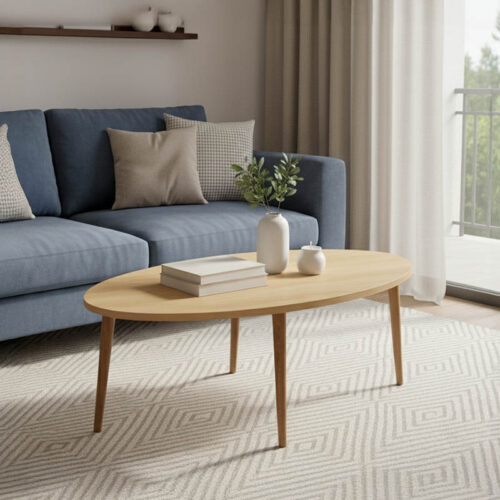 Τραπέζι σαλονιού Barton pakoworld sonoma-καφέ 90x45x40εκ 120-000135