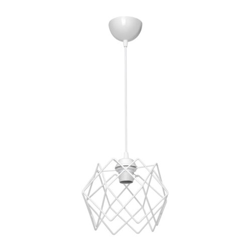 Φωτιστικό οροφής E27 μονόφωτο Teeby pakoworld μέταλλο σε λευκή απόχρωση Φ22x17εκ 147-000181