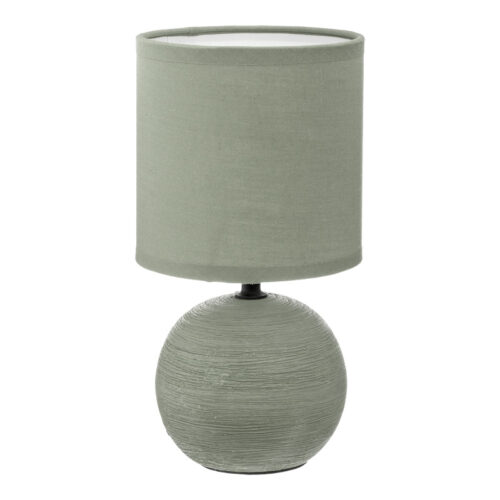 Επιτραπέζιο φωτιστικό PWL-1210 pakoworld Ε14 60W κεραμικό χακί Φ13x25εκ 199-000529