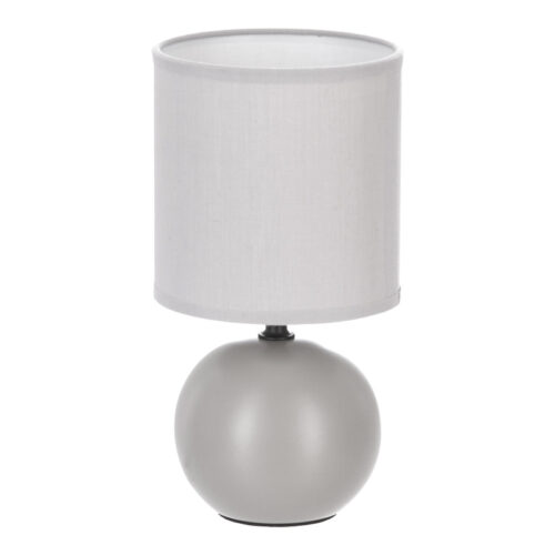 Επιτραπέζιο φωτιστικό PWL-1210 pakoworld Ε14 κεραμικό σε γκρι απόχρωση Φ13x25εκ 199-000582