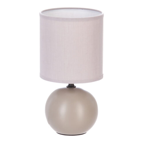 Επιτραπέζιο φωτιστικό PWL-1210 pakoworld Ε14 κεραμικό σε γκρι-καφέ απόχρωση Φ13x25εκ 199-000608