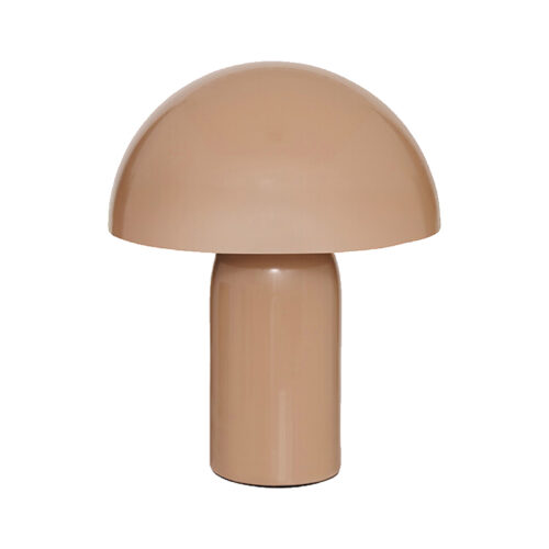 Επιτραπέζιο φωτιστικό Mushi pakoworld μέταλλο μπεζ Φ20x24,5εκ 199-000690