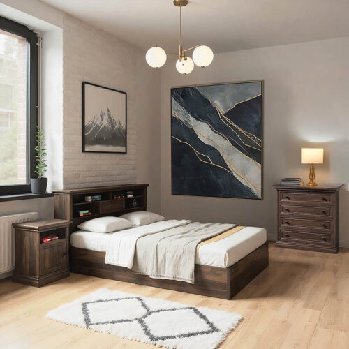 Σετ κρεβατοκάμαρας Mozart pakoworld 3 τμχ 160x200εκ 200-000480