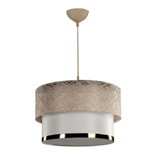 Φωτιστικό οροφής PWL-1090 pakoworld Ε27 σε λευκή-χρυσή απόχρωση Φ30x20εκ 202-000157