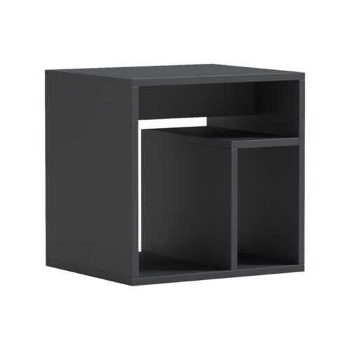 Βοηθητικό τραπέζι Doublo pakoworld ανθρακί 40x35x40εκ 230-000184