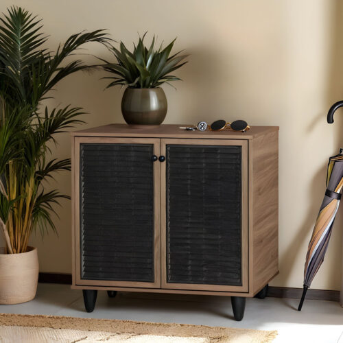 Παπουτσοθήκη-ντουλάπι Ronan pakoworld χρώμα καρυδί 70.5x35x66εκ 249-000001