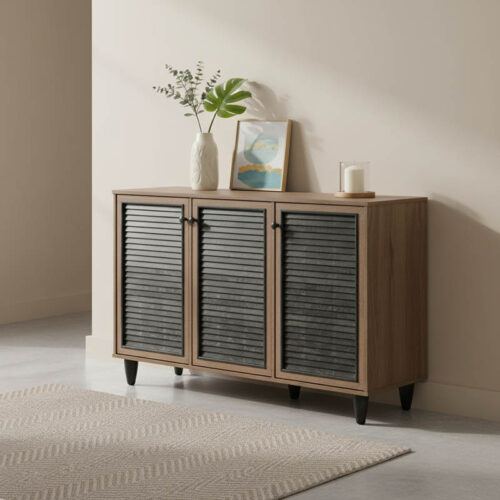 Παπουτσοθήκη-ντουλάπι Ronan pakoworld χρώμα καρυδί 105x35x66εκ 249-000004