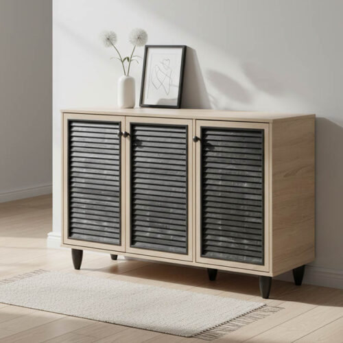 Παπουτσοθήκη-ντουλάπι Ronan pakoworld χρώμα φυσικό 105x35x66εκ 249-000005