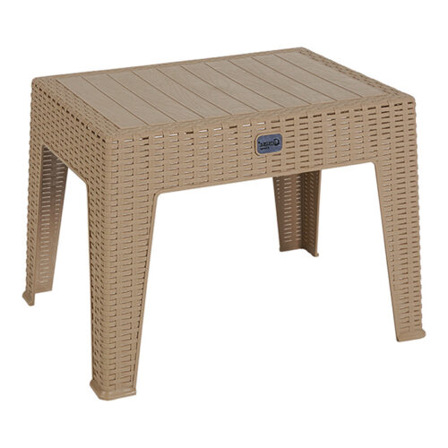 Τραπέζι Cosmic pakoworld PP cappucino 55x40x43.5εκ 253-000034