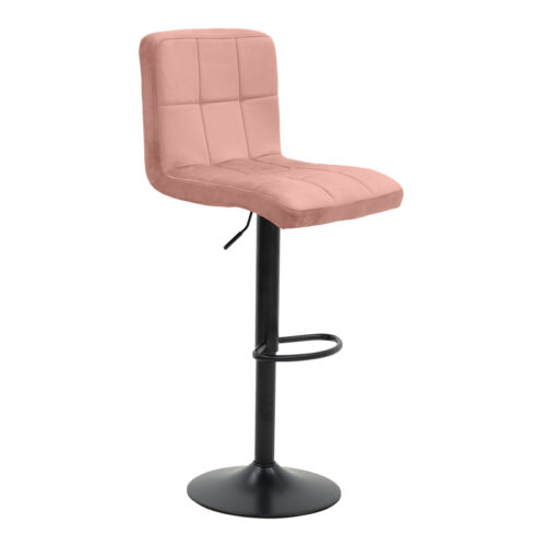 Σκαμπό μπαρ Remina pakoworld πτυσσόμενο σάπιο μήλο βελούδο-βάση μαύρο μέταλλο 44x44x112εκ 292-000117