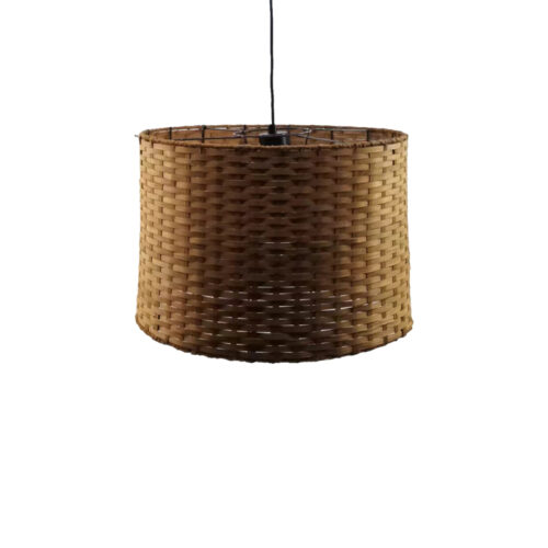 Φωτιστικό οροφής Siwel Inart Ε27 μπαμπού σε καφέ απόχρωση Φ40x27εκ 299-000023