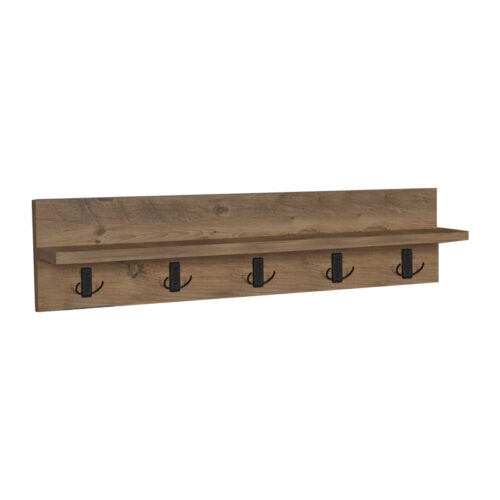Κρεμάστρα τοίχου Esform pakoworld oak μελαμίνης 80x11x18εκ 321-000054