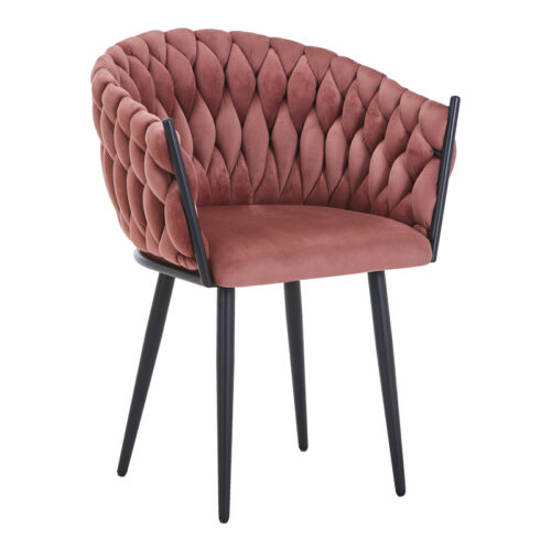 Πολυθρόνα Vivian pakoworld σάπιο μήλο βελούδο-πόδι μαύρο μέταλλο 61x55x80εκ 327-000067