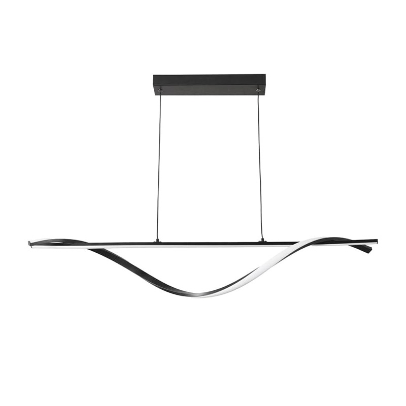 Φωτιστικό οροφής Infinity pakoworld led μέταλλο μαύρο 120x12x150εκ 342-000131