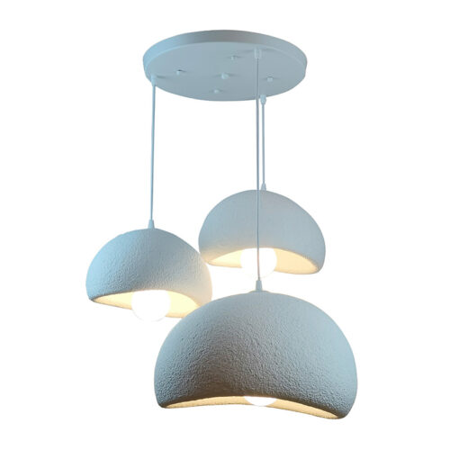 Φωτιστικό οροφής Bertow pakoworld μέταλλο-ps λευκό Φ40x100εκ 342-000136