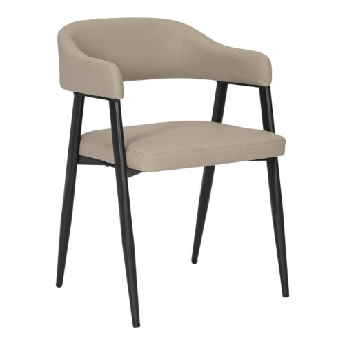 Πολυθρόνα Sezan pakoworld pu σε γκρι-μπεζ απόχρωση 56x55x78εκ 350-000029