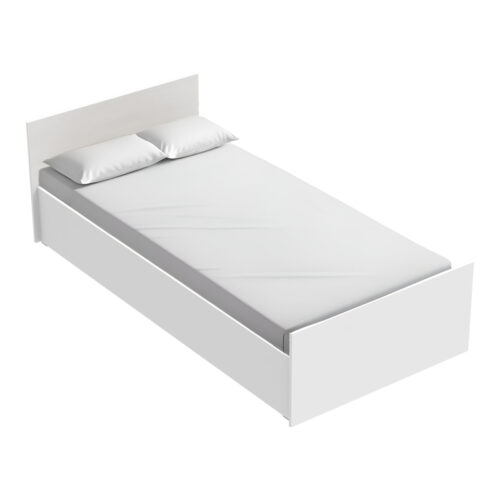 Κρεβάτι Toscana pakoworld σε λευκή απόχρωση 90x200εκ 361-000024
