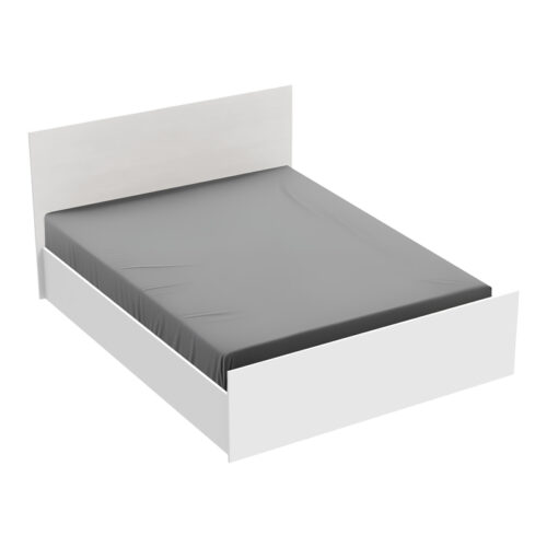 Κρεβάτι διπλό Toscana pakoworld σε λευκή απόχρωση 160x200εκ 361-000025