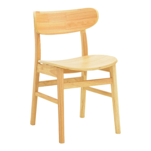 Καρέκλα Lumnia pakoworld rubberwood σε φυσική απόχρωση 46x50x76εκ 382-000008