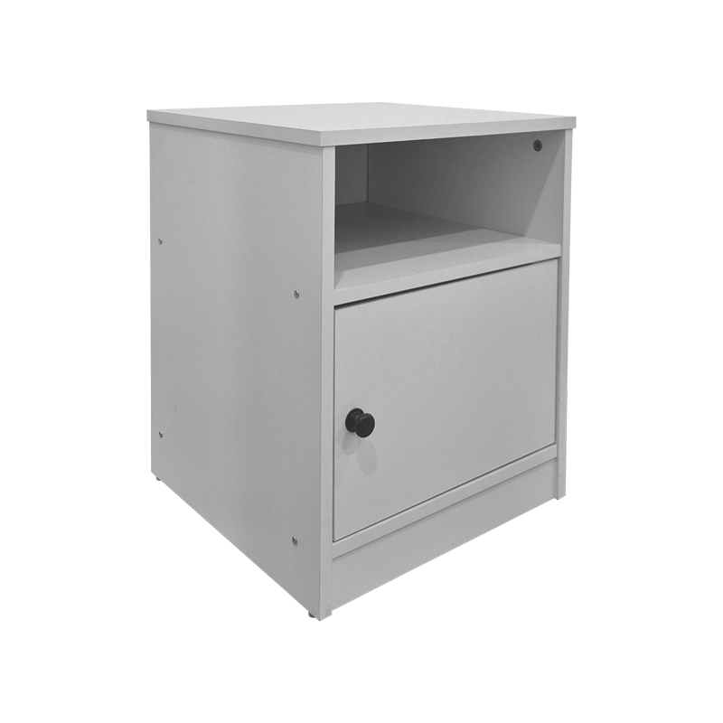 Κομοδίνο Lenea pakoworld λευκό 40x40x50εκ 383-000136