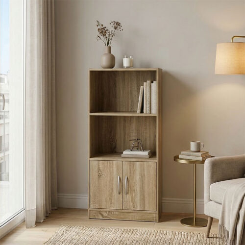 Βιβλιοθήκη Tekaro pakoworld sonoma 60x30x120εκ 383-000155