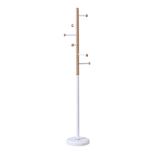 Καλόγερος Serea pakoworld μέταλλο σε λευκή-φυσική απόχρωση Φ30x175εκ 395-000015