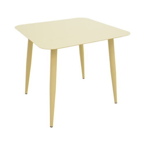 Τραπέζι Vista pakoworld αλουμίνιο σε σαμπανί απόχρωση 80x80x72εκ 404-000033