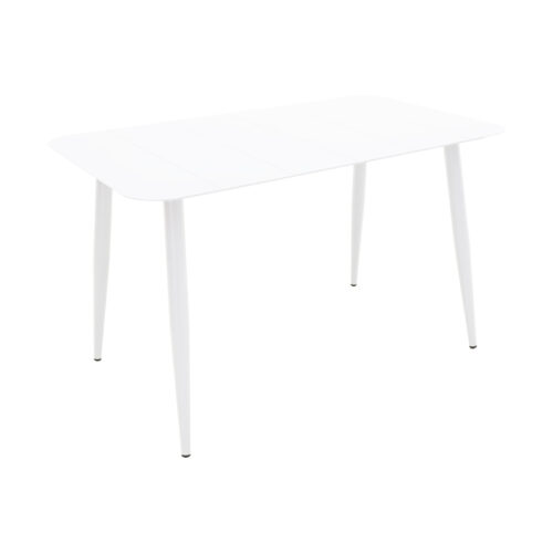 Τραπέζι Vista pakoworld αλουμίνιο σε λευκή απόχρωση 120x70x72εκ 404-000038