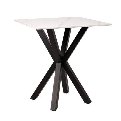 Τραπέζι Alberto λευκό μάρμαρο 70 x 70 x 76cm 100-093 Varossi