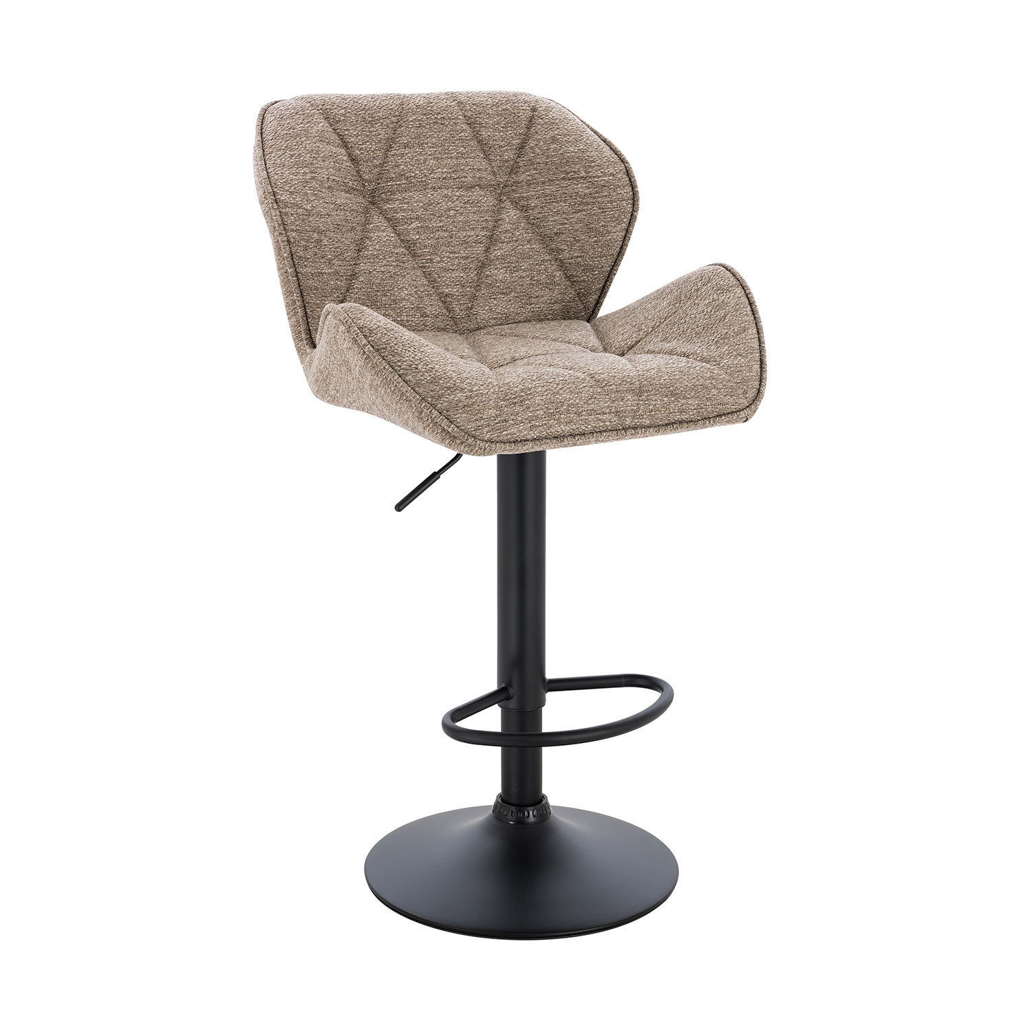 Σκαμπό Comfort ύφασμα γκρεζ 53 x 52 x 91-111cm 200-120 Varossi