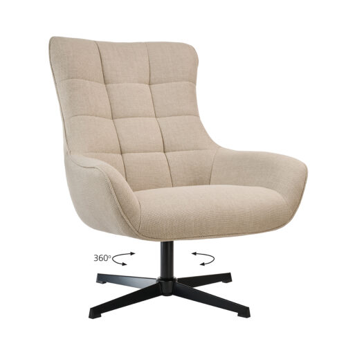 Πολυθρόνα Twin Μπεζ 83 x 89 x 99cm 300-355 Varossi