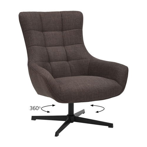 Πολυθρόνα Twin Καφέ 83 x 89 x 99cm 300-381 Varossi