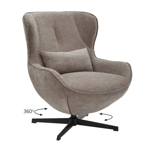 Πολυθρόνα Chanel μόκα 76 x 87 x 90cm 300-388 Varossi