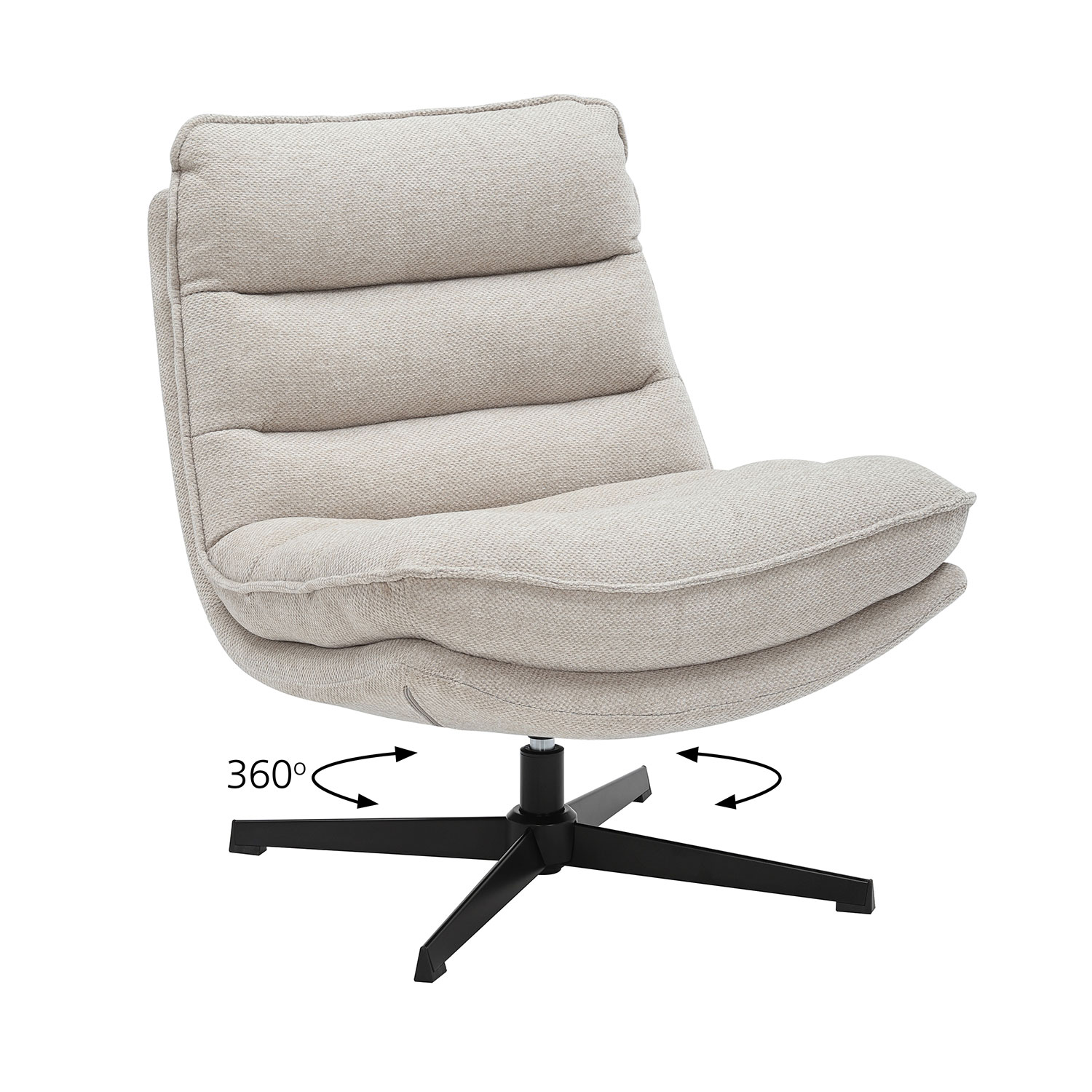 Πολυθρόνα Zen μπεζ 75 x 86 x 87cm 300-391 Varossi