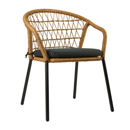 Πολυθρόνα Nuera Φυσικό 61.5 x 61 x 80cm 900-253 Varossi