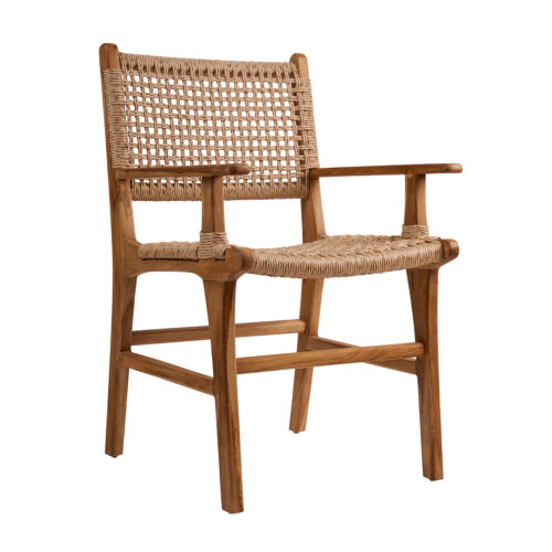 Πολυθρόνα Sahar Φυσικό 54 x 62.5 x 87cm 901-001 Varossi