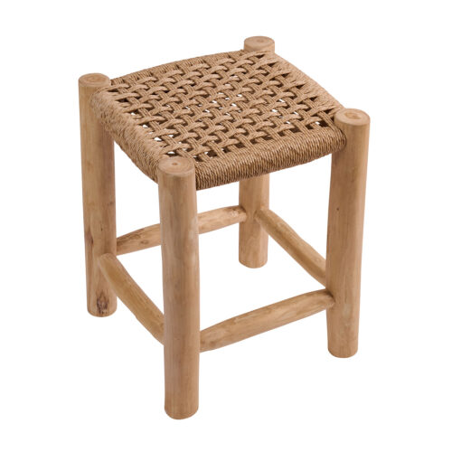 Σκαμπό Noor Φυσικό 35 x 35 x 47cm 901-025 Varossi